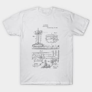 Switch Stand Vintage Patent Hand Drawing T-Shirt